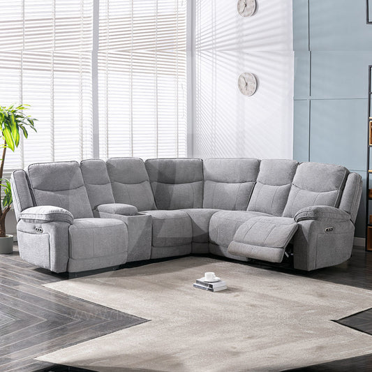 Barton Corner Sofa - Light Grey