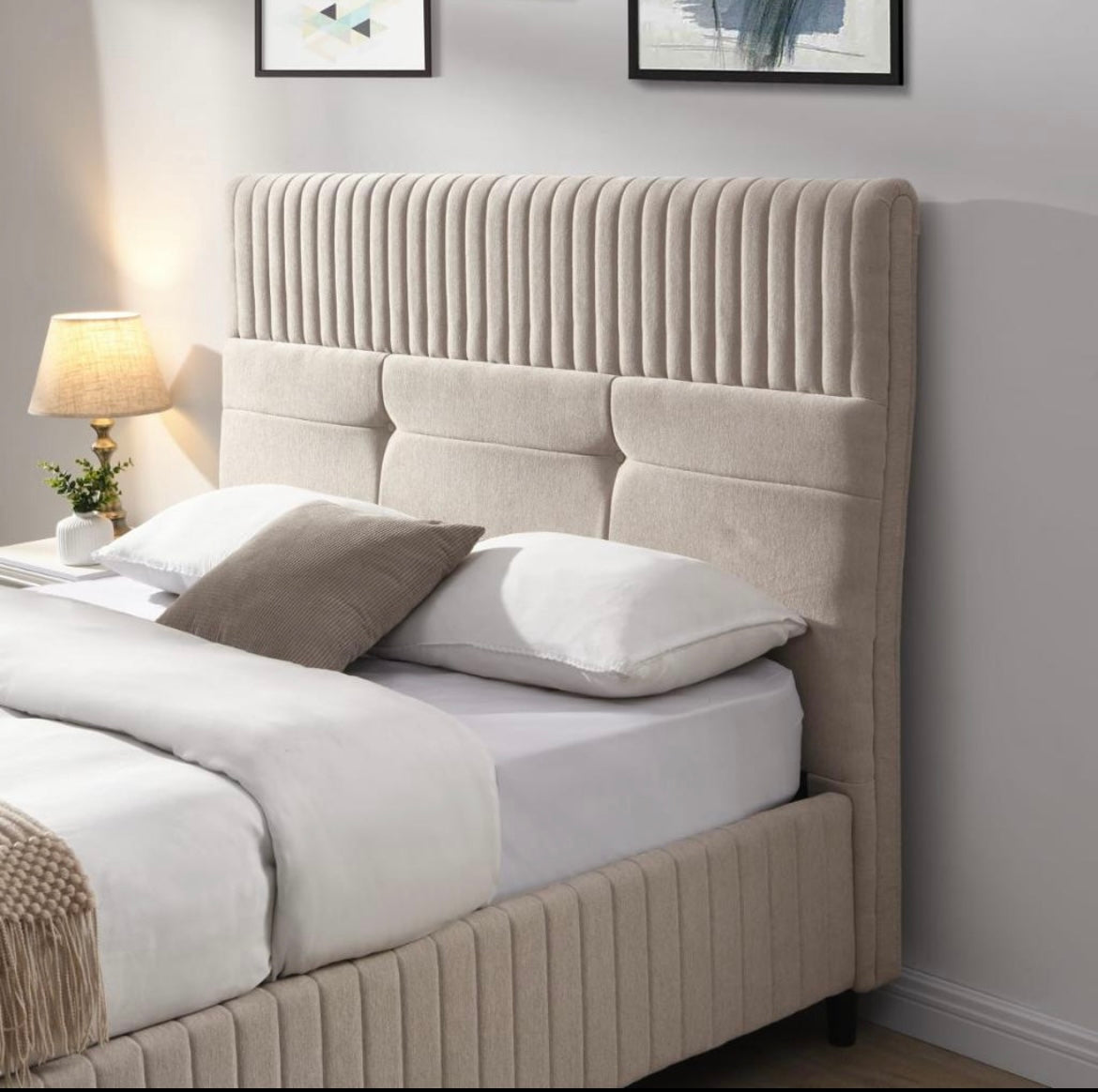 Cork Bed Frame - Cream
