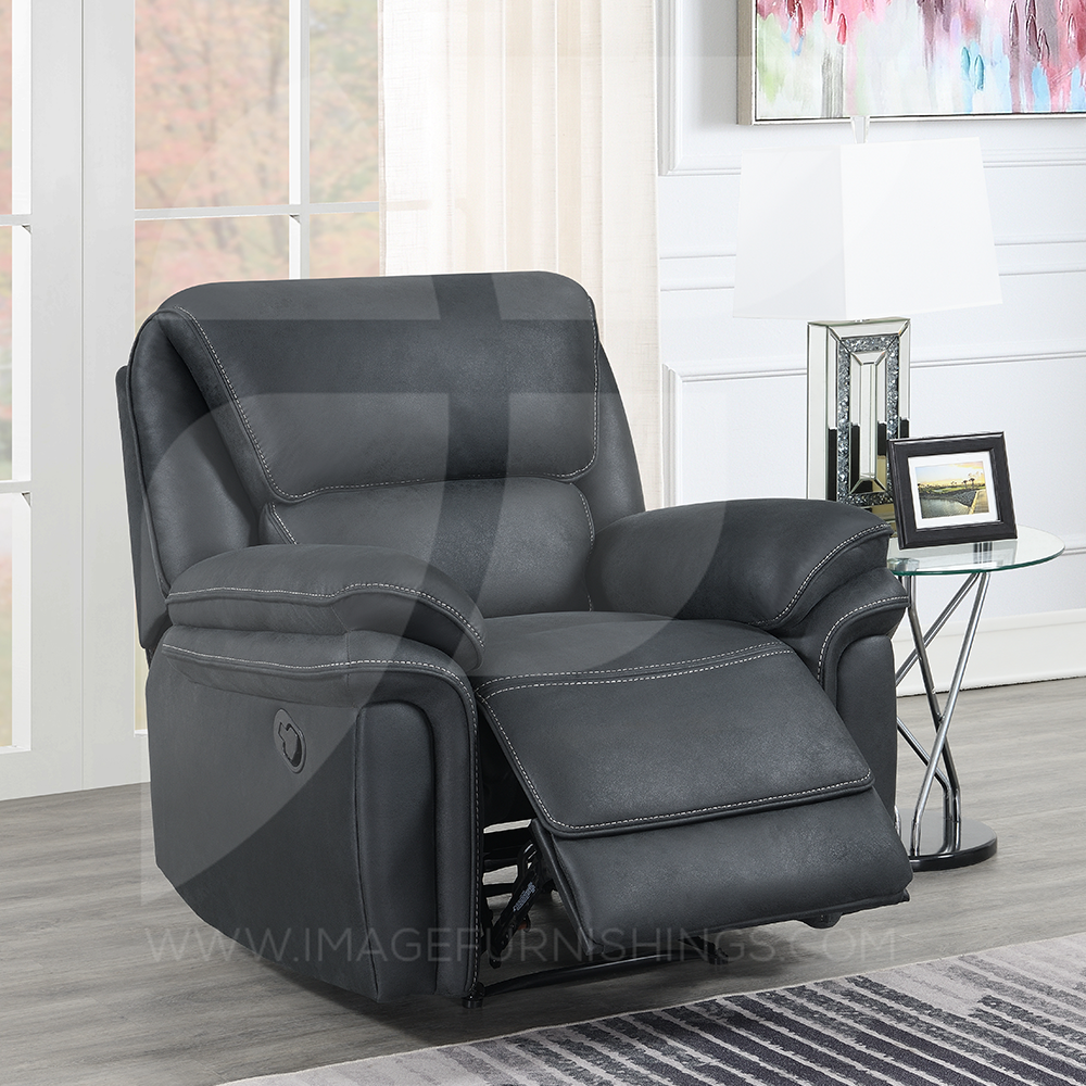 Preston faux leather online recliner