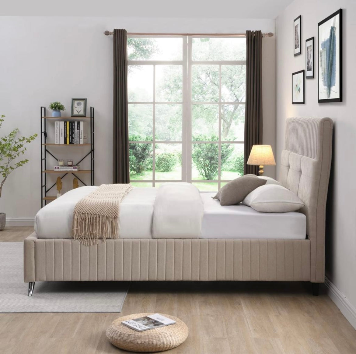 Cork Bed Frame - Cream